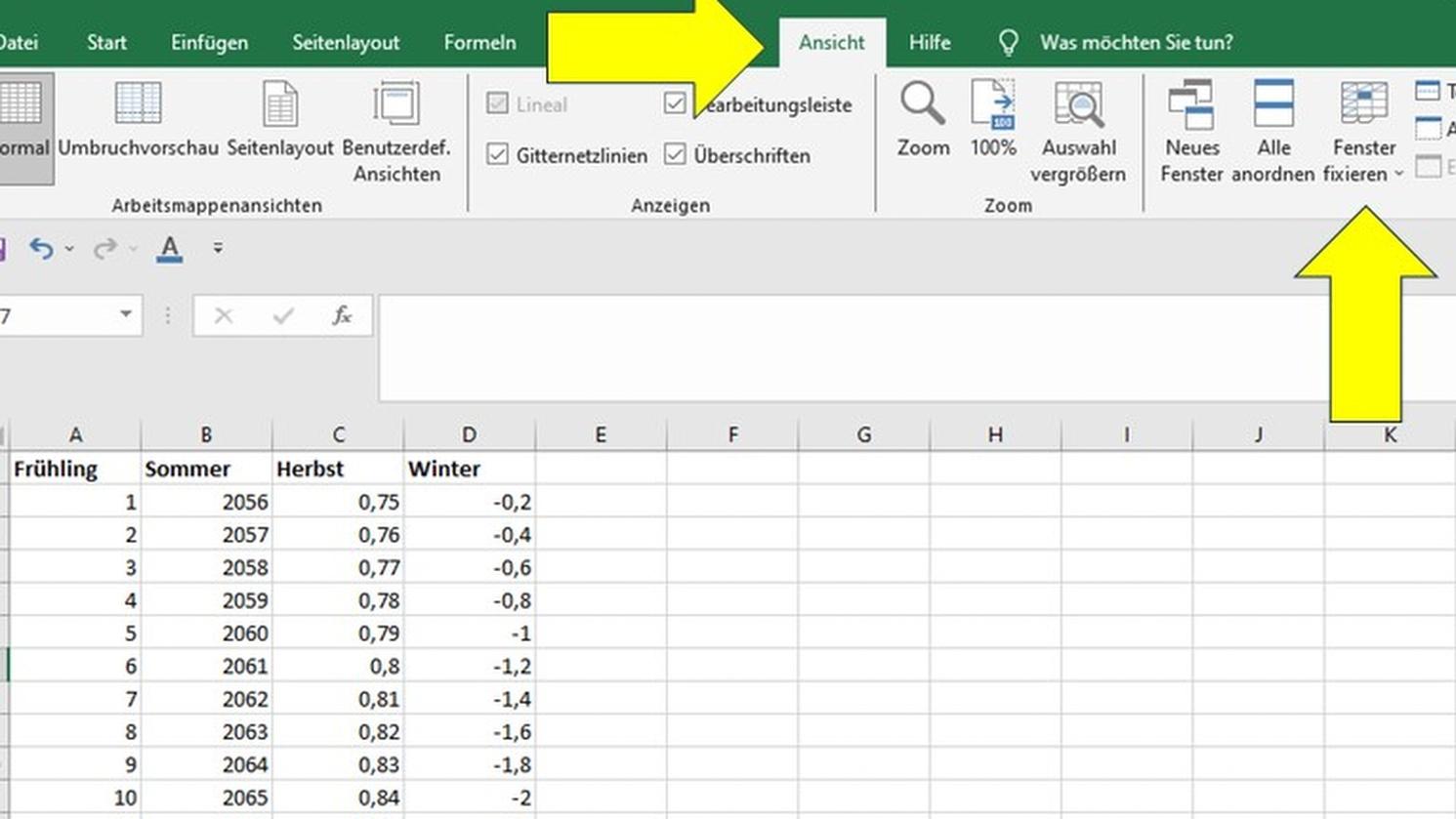 Excel Überschrift fixieren: Erste Zeile auf allen Seiten - so geht's - CHIP
